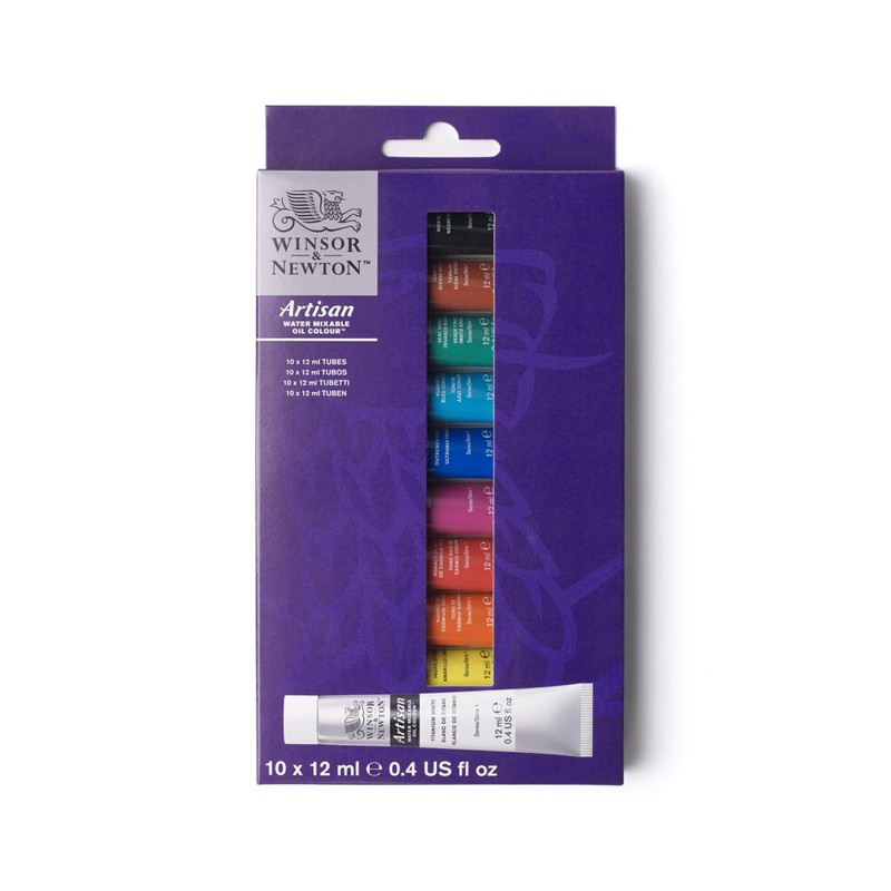 Winsor & Newton Artisan colori olio ad acqua Set 10 tubi da 12ml