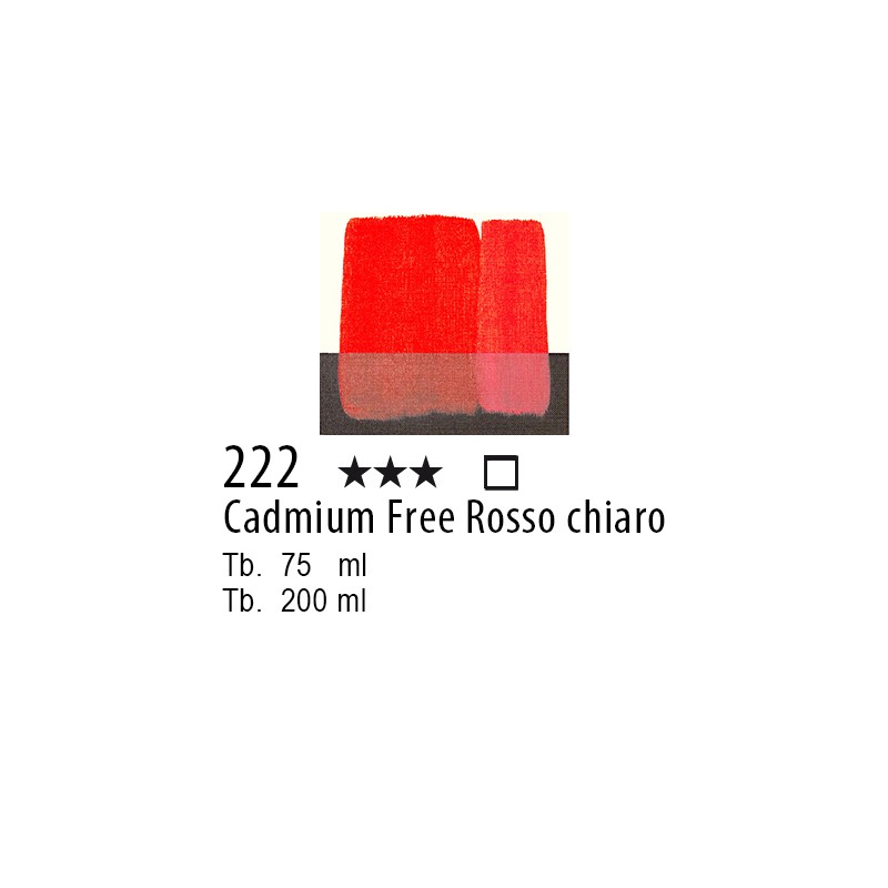 222 - Maimeri Acrilico Cadmium Free Rosso chiaro