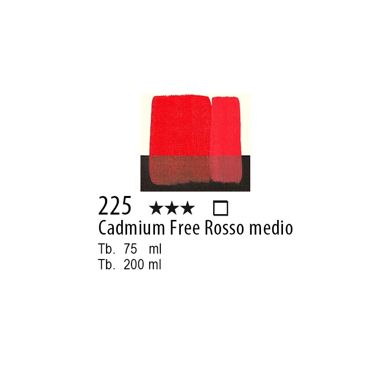 225 - Maimeri Acrilico Cadmium Free Rosso medio