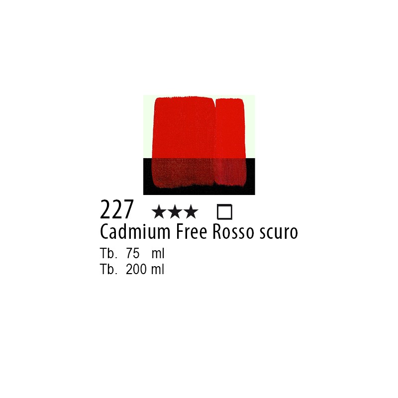 227 - Maimeri Acrilico Cadmium Free Rosso scuro