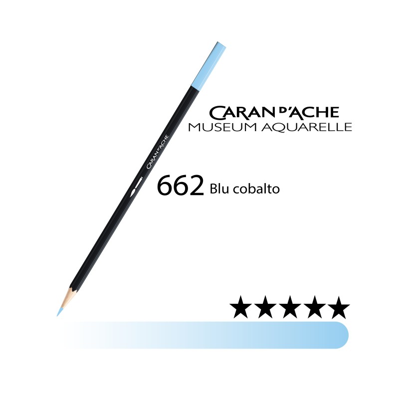 662 - Caran d'Ache matita acquerellabile Museum Blu cobalto