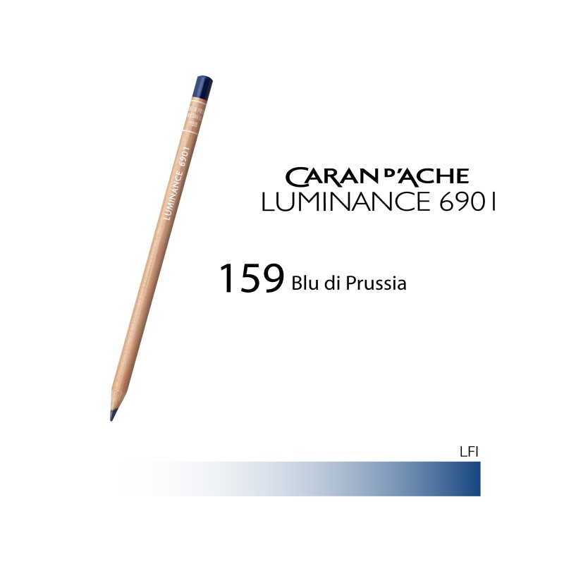 159 - Caran d'Ache matita colorata Luminance 6901 Blu di Prussia