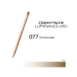077 - Caran d'Ache matita colorata Luminance 6901 Ocra bruciata