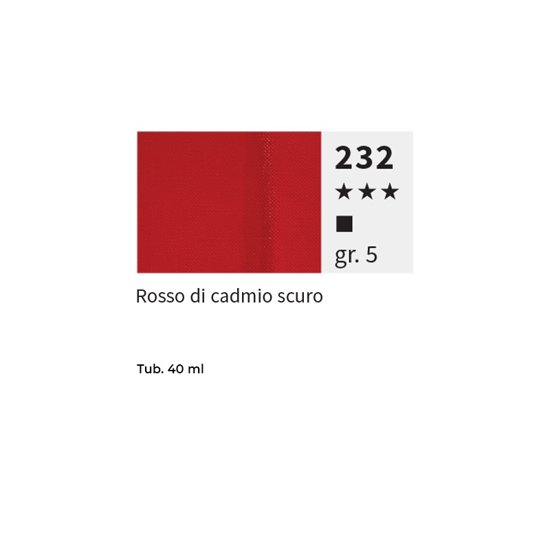 232 - Maimeri Olio Puro Rosso Di Cadmio Scuro