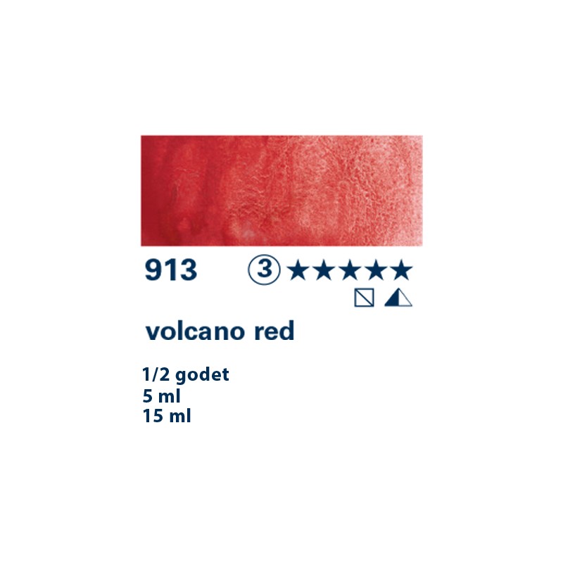 913 - Schmincke Acquerello Horadam Supergranulato rosso vulcano