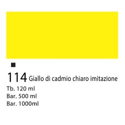 114 - Winsor & Newton Acrilico Galeria Giallo Di Cadmio Chiaro Imitazione