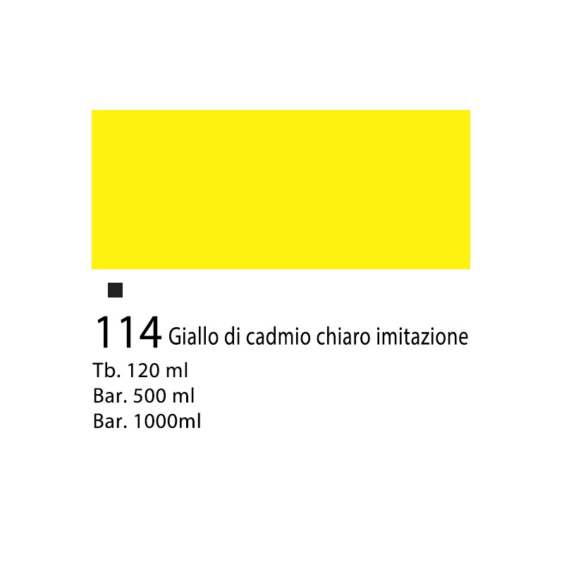 114 - Winsor & Newton Acrilico Galeria Giallo Di Cadmio Chiaro Imitazione