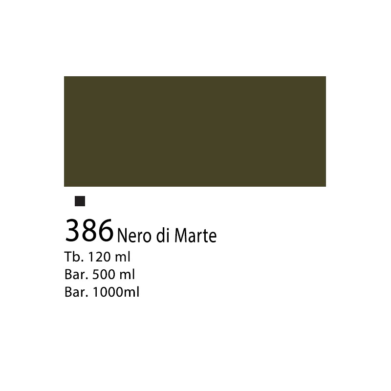 386 - Winsor & Newton Acrilico Galeria Nero Di Marte