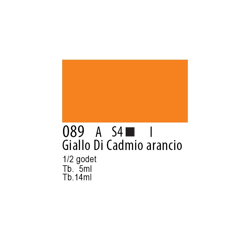 089 - Winsor & Newton Professional Giallo di cadmio arancio