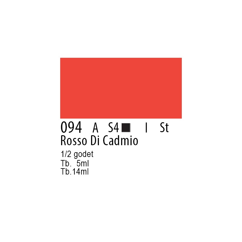 094 - Winsor & Newton Professional Rosso di cadmio