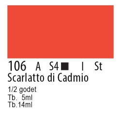 106 - Winsor & Newton Professional Scarlatto di cadmio