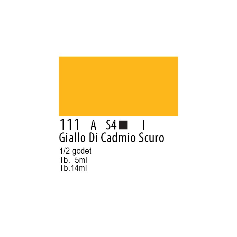 111 - Winsor & Newton Professional Giallo di cadmio scuro