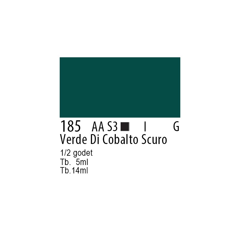 185 - Winsor & Newton Professional verde cobalto scuro