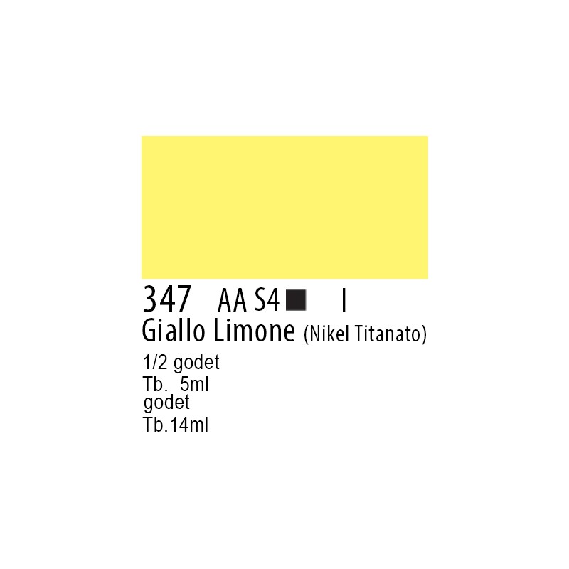 347 - Winsor & Newton Professional Giallo Limone (Nickel Titanato)