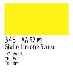 348 - Winsor & Newton Professional Giallo limone scuro