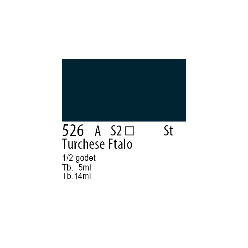 526 - Winsor & Newton Professional Turchese ftalo