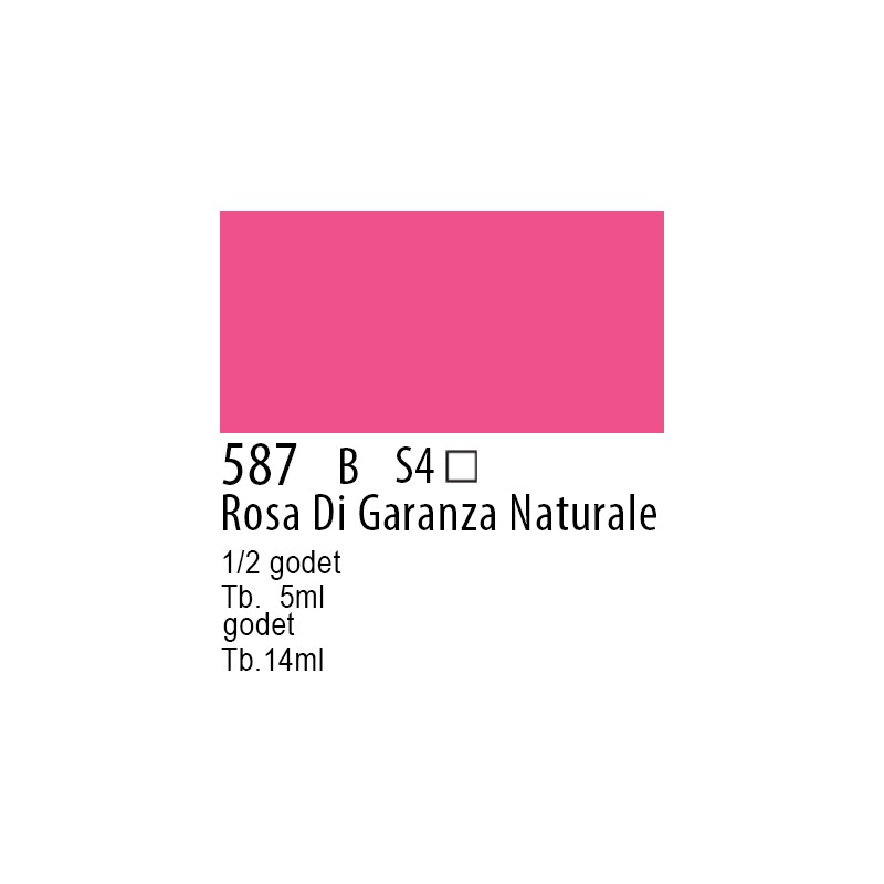 587 - Winsor & Newton Professional Rosa di garanza naturale