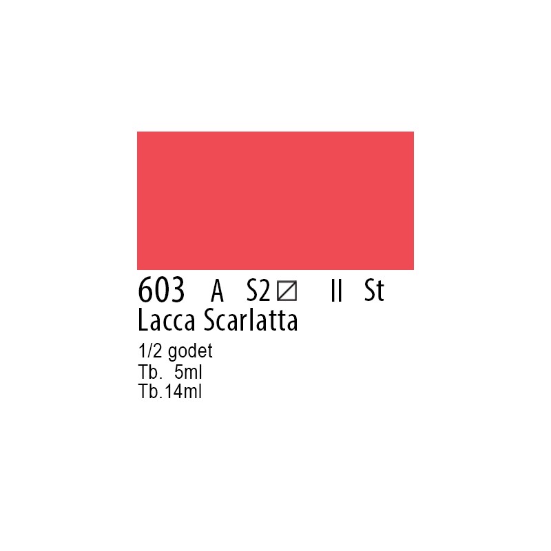 603 - Winsor & Newton Professional Lacca scarlatta