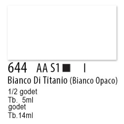 644 - Winsor & Newton Professional Bianco di titanio (bianco opaco)