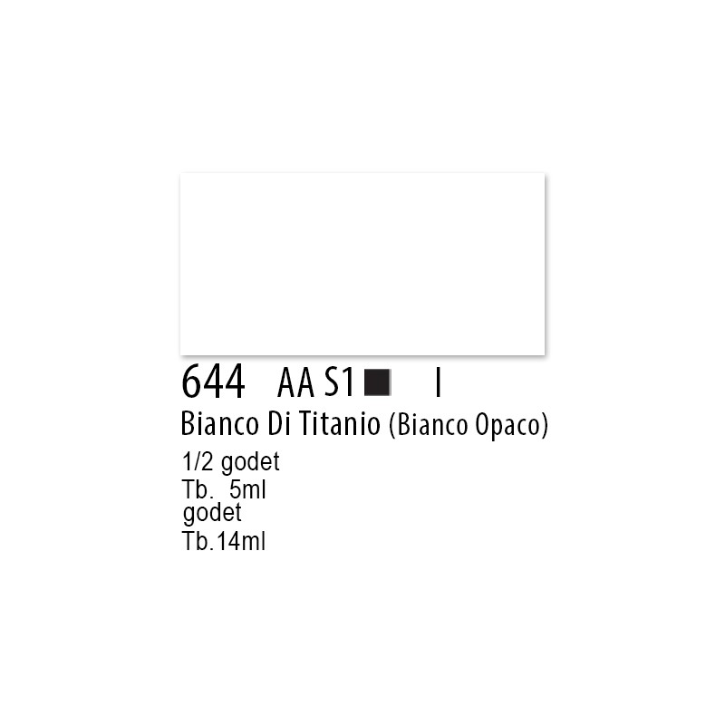 644 - Winsor & Newton Professional Bianco di titanio (bianco opaco)