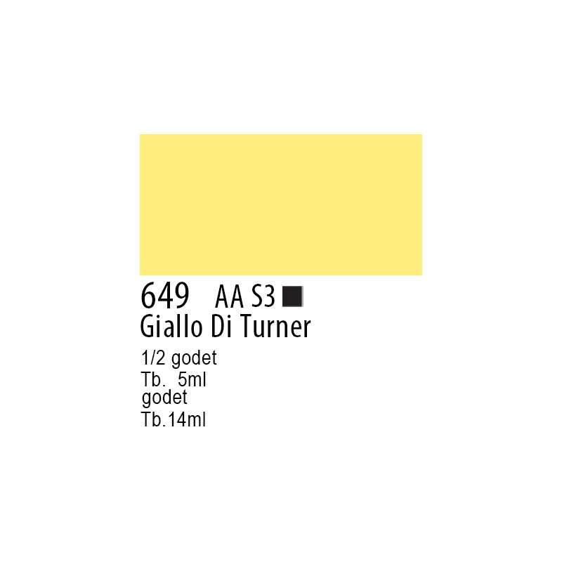 649 - Winsor & Newton Professional Giallo di turner