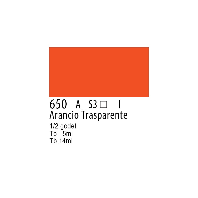 650 - Winsor & Newton Professional Arancio trasparente
