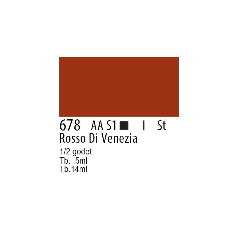 678 - Winsor & Newton Professional Rosso di Venezia