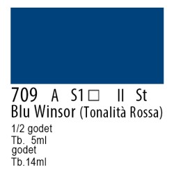 709 - Winsor & Newton Professional Blu Winsor (tonalità rossa)