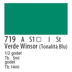 719 - Winsor & Newton Professional Verde Winsor (tonalità blu)