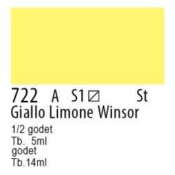 722 - Winsor & Newton Professional Giallo limone Winsor