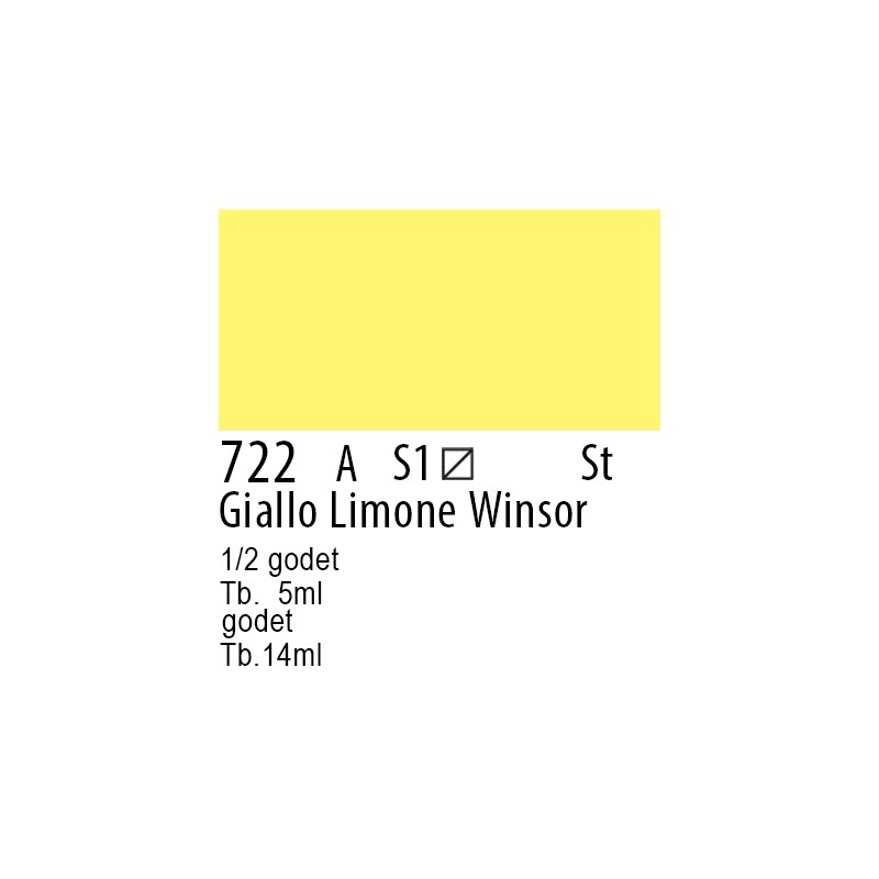 722 - Winsor & Newton Professional Giallo limone Winsor