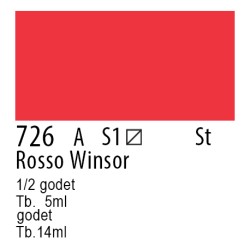 726 - Winsor & Newton Professional Rosso Winsor