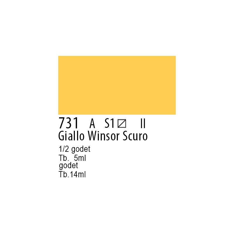 731 - Winsor & Newton Professional Giallo Winsor scuro