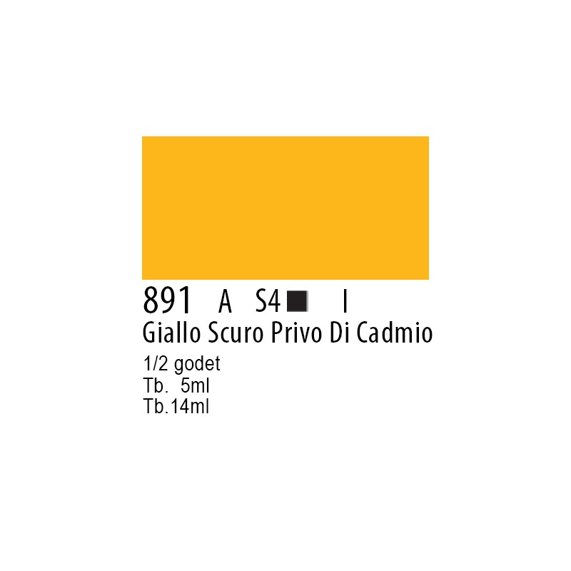 891 - Winsor & Newton Professional Giallo scuro privo di cadmio