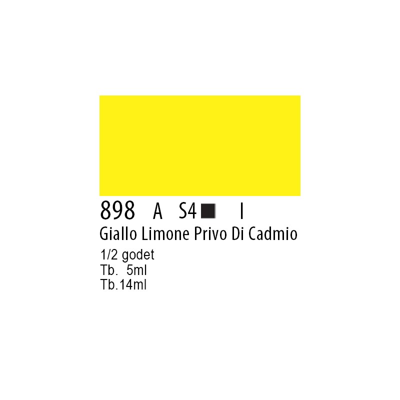 898 - Winsor & Newton Professional Giallo limone privo di cadmio