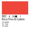 901 - Winsor & Newton Professional Rosso privo di cadmio