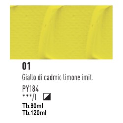 01 - Pebeo Origin Acrylics Giallo Di Cadmio Limone Imitazione