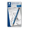 Staedtler Set 12 Matite Grafite Morbide Mars Lumograph 100 scatola in metallo