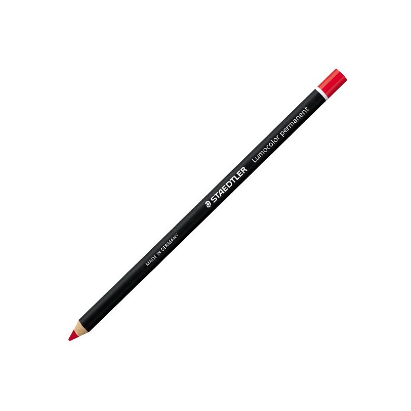 Staedtler Lumocolor permanent Glasochrom Matita Vetrografica Indelebile Rossa