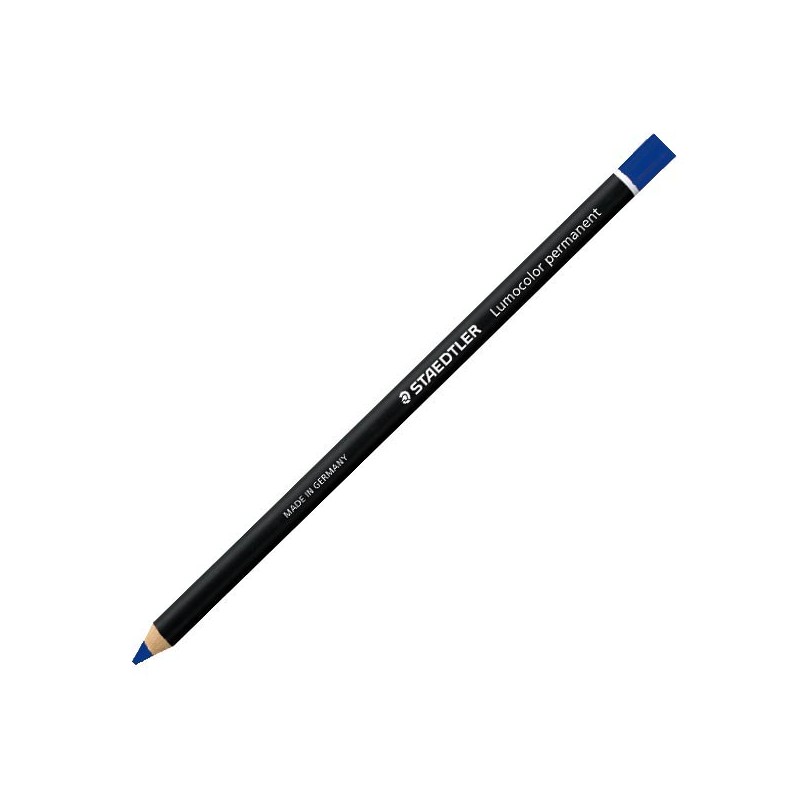 Staedtler Lumocolor permanent Glasochrom Matita Vetrografica Indelebile Blu