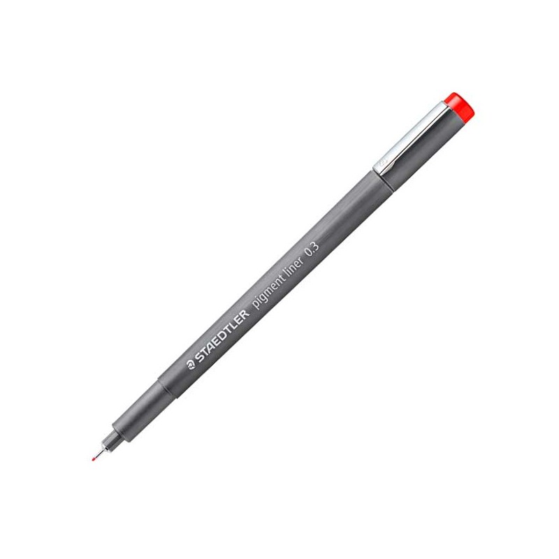 Staedtler Pigment Liner Rosso Punta 0,3mm