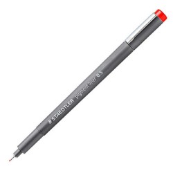 Staedtler Pigment Liner Rosso Punta 0,5mm