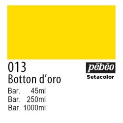 013 - Pebeo Setacolor Opaco Botton D'Oro