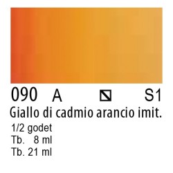 090 - Winsor & Newton Cotman Giallo di cadmio arancio imit.
