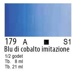 179 - Winsor & Newton Cotman Blu di cobalto imit.