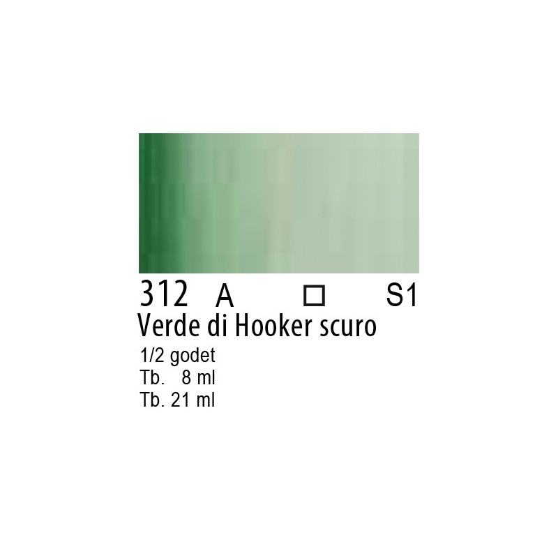 312 - Winsor & Newton Cotman Verde di Hooker scuro