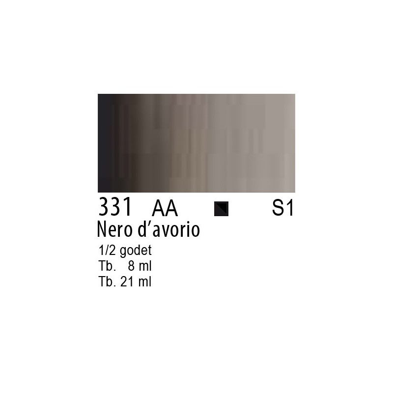 331 - Winsor & Newton Cotman Nero d'avorio