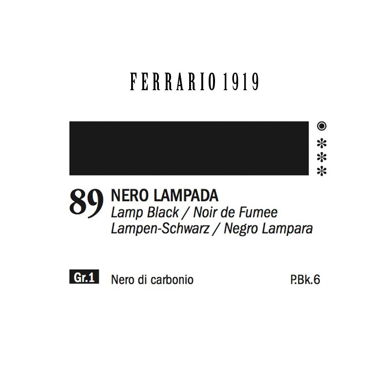 089 - Ferrario Olio 1919 Nero lampada