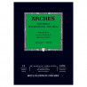 Arches Aquarelle Bianco Naturale, blocco collato 1 lato, 12 fogli, cm 29,7x42, grana fine, 300gr/mq