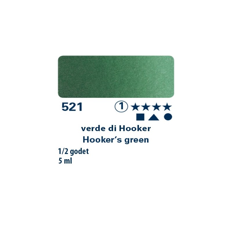 521 - Schmincke acquerello Horadam verde di Hooker